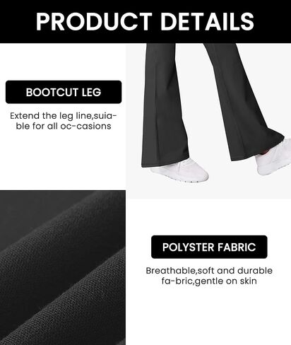Girl Flare Yoga Pants for Athleic Dance (3 Pack) in Saudi Arabia