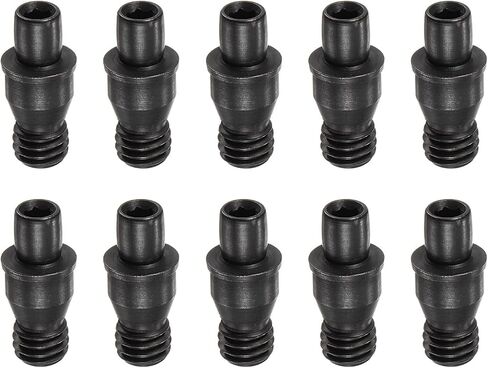 مجموعة مسامير من الفولاذ الكربوني M6x17-1 من uxcell لحامل أدوات مخرطة CNC من الكربيد، 10 قطع in Saudi Arabia