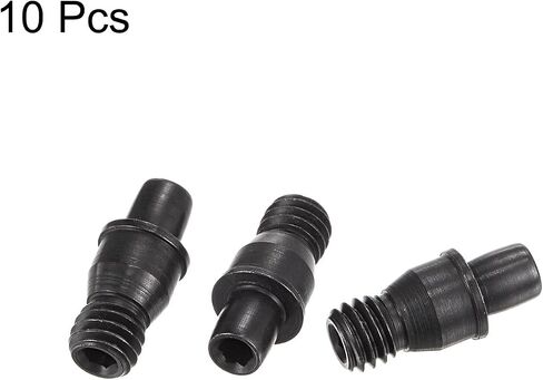 مجموعة مسامير من الفولاذ الكربوني M6x17-1 من uxcell لحامل أدوات مخرطة CNC من الكربيد، 10 قطع in Saudi Arabia