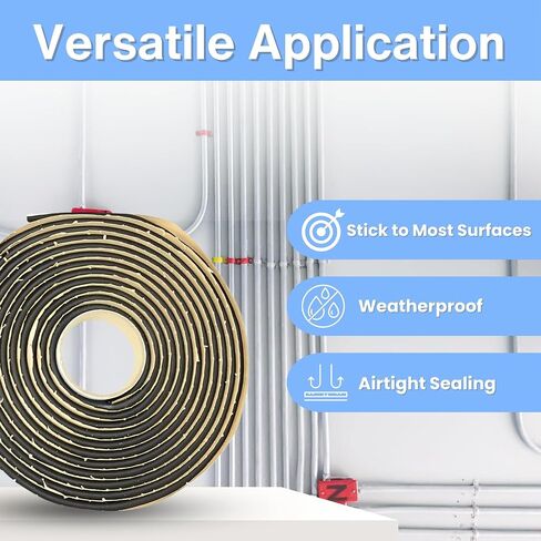 Conduit Butyl Tape for Leakmaster Anderson Manufacturing - BT15 Butyl Sealant Tape for Leak - Underwater Seal Tape w/o Messy Butyl Caulk Guns - Moldable Butyl Rubber Sealant Gap Filler (15 ft. Roll) in Saudi Arabia