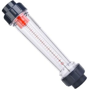 Alvinlite LZS-40（D） Flow Meter, Plastic Tube Type Water Measuring Liquid Flow Meter 0.6-6m³/H Rotameter Liquid Flowmeter for Garden Light Industrial Chemical