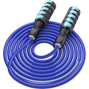 Jump Rope for Fitness, Weighted Jumprope for Women Workout, Adjustable Adult Exercise Skipping Rope for Men