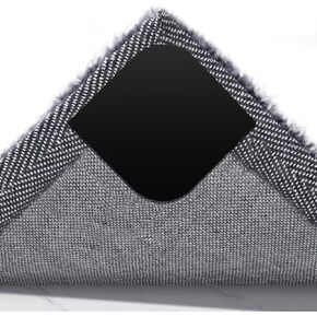 مقابض سجاد FYY - 12 قطعة من وسادات سجاد غير قابلة للانزلاق للأرضيات الصلبة والبلاط، شريط سجاد مزدوج الجوانب قابل لإعادة الاستخدام وقابل للغسل لسجاد المنطقة، مقابض سجاد مضادة للانزلاق تحافظ على البساط في مكانه وتجعل الزاوية مسطحة in Kuwait