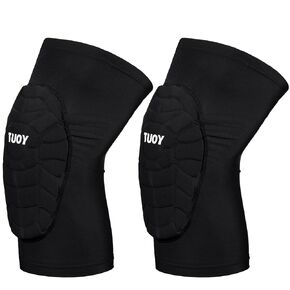 Padded Knee Pads Basketball Volleyball Football Antislip Sports Knee Brace for Adults (1Pair)