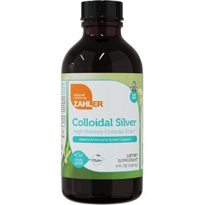 Zahler Colloidal Silver Liquid - Advanced Immune Support and General Health - 100 PPM Bio-Active Liquid Silver Colloidal Liquid - Kosher Vegetarian Non-GMO Structured Colloidal Silver Water (4 fl oz)