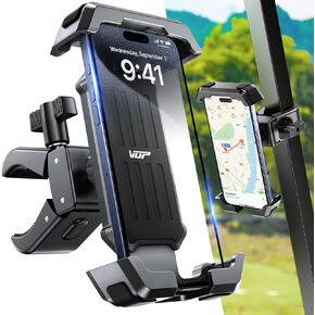 VUP Golf Cart Phone Holder Compatible with EZGO/Club Car/Yamaha Golf Carts, Universal Phone Holder for Most Brand iPhone, Samsung, Google, All 4.7-7'' Cell Phone