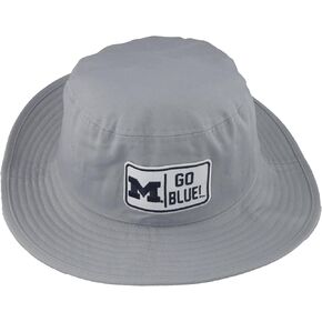 ZHATS Standard NCAA Officially Licensed Bucket Hat Patch Gray Defer