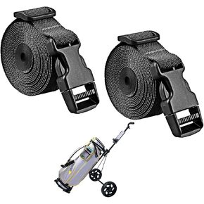 Golf Trolley Cart Bag Straps Webbing Fastener Belt Repalcement & Quick Release Buckle Sleeping Bag Strap - Adjustable & Durable Luggage Suitcase Bag Straps Christmas Tree Straps for Storage