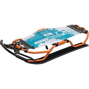 Franklin Sports Arctic Trail Skiboard Snow Sled - Snow Racer Sled with Ski Blade Sliders + Handles - High Performance Snow Racing Sled - Durable All-Weather Premium Snow Sled for All Riders - 42'