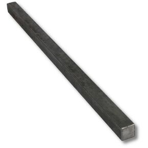 9/16" x 9/16" x 12" Square Steel Key Stock (Bar), Precision Key Stock, Cold-Drawn Steel Bar, Undersized (Pack of 2) - Plain Finish