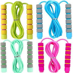 Adjustable Soft Skipping Rope with Skin-Friendly Foam Handles for Kids, Children, Students and Adults, Fitness Jump Rope For Outdoor, Party Favor, Exercise Activity