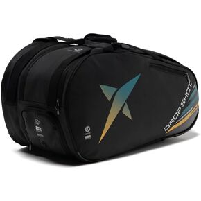 DROP SHOT Alsai Campa Padel Racket Bag by Luca Campagnolo - Holds Up to 2 Padel Rackets - Unisex - Alternative for Tennis Bags - Multiple Pockets and Shoe Bag