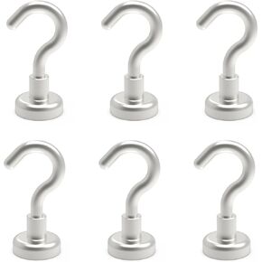 Ant Mag Strong Magnet Hooks 100lbs+ Pulling Force Neodymium Hooks Hangers Heavy Duty Used for Home Kitchen Refrigerator