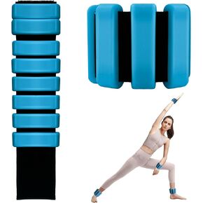 Loyala Wearable Wrist & Ankle Weights Set of 2/4, Adjustable Silicone Leg & Arm Weights for Women and Men for Yoga Pilates Fitness Strength Training Walking