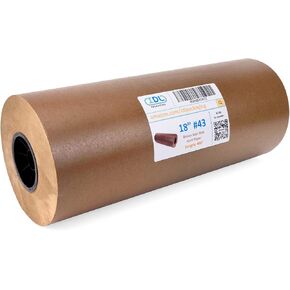 IDL Packaging 18" x 900' Brown Wet Wax Paper Roll - Food-Safe Wax Extra Water Resistant Paper - Waxed Freezer/Butcher Paper for Meat and Fish - Packing, Storing, Transportation, Freezing Food in Kuwait