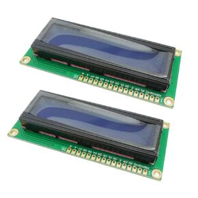 2PCS DC 5V 1602 LCD Display Module 16×2 Character LCD Screen Module LCM Blue Blacklight HD44780 Controller