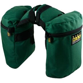 Large Horn Saddle Bags; Horn Saddle Bags for Horses; Trail Riding Saddle Bags for Western & Endurance Saddles; Double-Stitched, 600-Denier Poly Saddle Bags; Green