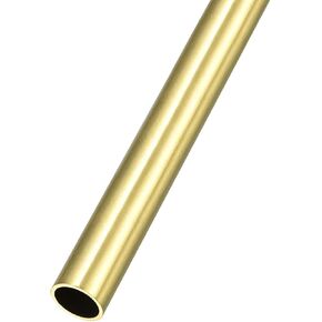 Brass Tube (11mm OD x 1mm Wall T x 200mm L), Straight Tubing - for Home Furnishing, Machinery, DIY Handicraft