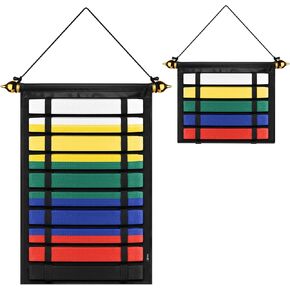 Cosmos Karate Belt Display Rack Holds 10 Belts, Taekwondo Belt Display Holder, Martial Arts Belt Organizer, Folding Design, Jiu Jitsu Belt Hanging Holder for Martial Arts Learners, Belt NOT Included