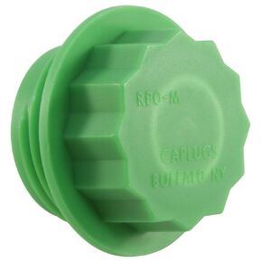 Caplugs 99192345 Plastic Threaded Plug for ISO Metric Ports. RPO-M-13X1.5, PP, to Plug Thread Size 13 x 1.5", Black (Pack of 1000)