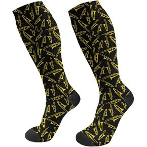Musical Compression Socks For Women Men Circulation, Best Support For Medical, Running, Nursing, Pregnancy