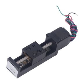 28 Stepper Motor Mini Linear Rail Slide Actuator, 50mm Stroke, X Y Z Stage with T Screw Rod, DIY CNC Router Parts