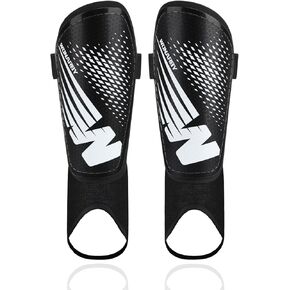 Shin Guards Soccer Youth Kids - Shin Guard for Toddler Boys Girls Teenagers 2-18 Years Old with Ankle Sleeves Protection - Football Shin Pads Equipment with Adjustable Strap