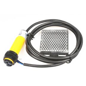 NOYITO E3F-R2PK Proximity Switch Photoelectric Sensor Switch 200 cm Adjustable Detection Distance Diffuse Reflection Infrared Switch DC 10-30V 3-Wire PNP NO
