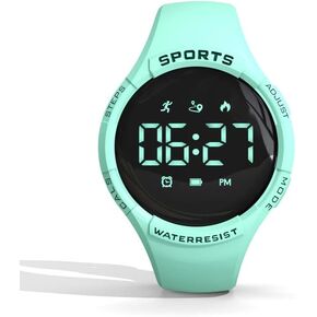 Fitness Watch (No Need App) Pedometer Watch for Calories, Distance, Step Counter for Walking Mens Womens Digital Watch Fitness Tracker Without Smartphone