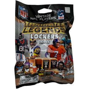 Teenymates Party Animal Legends 2024 Lockers NFL Series 3 Football Figures, 1 Mystery Pack