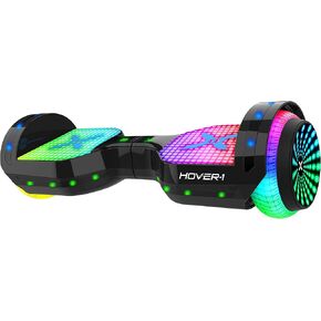 Hover-1 Electro Electric Self-Balancing Hoverboard with 6.5" Infinity Light-Up Tires, LED Fenders & Foot Pads, Dual 200W Motors, 7 mph Max Speed, and 6 Miles Max Range