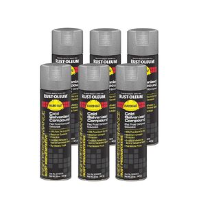 Rust-Oleum V2185838 High Performance V2100 System Galvanizing Compound Spray, 20-Ounce, Cold, 6-Pack