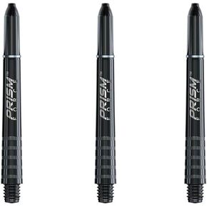 Winmau Prism Force Dart Shafts, Force Grip Zone Stems, Short 36mm, Black
