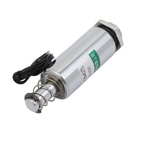 uxcell DC 12V Push Type Tubular Linear DC Solenoid Electromagnet Magnet XRN-19/42TL
