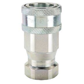 Parker Hannifin 6601-12-12 Series 6600 Steel General Purpose Hydraulic Quick Coupler, 3/4" Body Size, 3/4"-14 NPTF Port End, 3.36" Length
