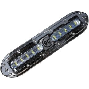SCM-10 LED Underwater Light, Aqua Green, 316 Stainless w/20' Cable