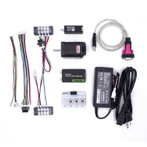 Evaluation Kit for Control System, Smart Servo Stepper with Encoder, Driver & Motion Controller- Nema 8, Nema 11, RS232-CAN Gateway. UIM342S