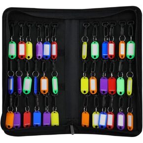 Key Organizer Case,Waterproof Key Binder With 8 Key Hooks and Tags,Portable Key Storage Book for Rental Management Real Estate Sales Hotel Executives and Car Service