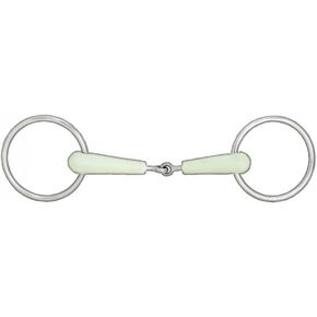 HORZE Apple Flavor Loose Ring Snaffle Bit