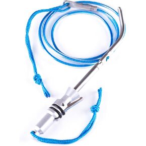 Fish Stringer for Spearfishing Fish Holder for Scuba Diving and Freediving Quick Spearguns with Stainless Steel Needle and Pressure Plate (Silver & Blue)