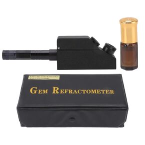 Jewelry Refractometer, 1.30 to 1.81 Professional Gemstone ldentification Gemological Gemstone Gem Refractometer Portable Jeweler Tester Tool for Measuring The Refractive Index Jewelry