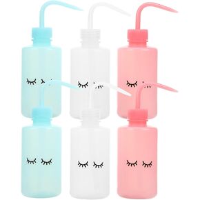 6pcs Curved Mouth Kettle Lash Bottle for Water Laboratory Wash Bottle Plant Watering Can Eyelash Wash Bottle Wash Bottle Lash Water Bottle Squeezer Squeeze Washing Bottle
