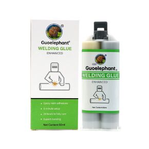 Metal Epoxy Glue 50ml, 2 Part Heavy Duty Cold Weld Epoxy Glue for All Uses,Bonding Metal,Plastic,Ceramics,Filler for Automotive Marine Repairs.High-Temperature Resistant Heavy Duty ab Glue. (1)