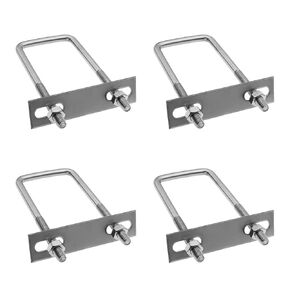 Square U-Bolts,Stainless Steel Square Bend U Bolts,Frame Plate U Shaped Nuts and Bolts for Automobiles Trailers,Ski Boats,or Sailboat Trailers,4 PCS M8*70 * 110