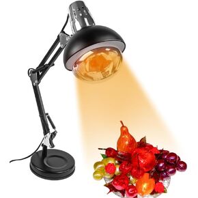 DUEBEL Heating Lamp for Candy Making –Affordable Candy Heater Perfect for Beginners in Sugar Art, Baking, and Confectionery - Black & Silver Plating
