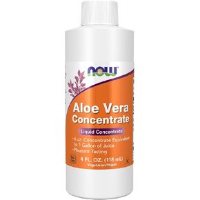 NOW Supplements, Aloe Vera Concentrate (40:1 Concentrate Contains Active Polysaccharides), 4-Ounce