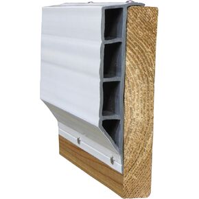 Dock Edge + Super Full Face PVC Profile Dock Guard, White, 12'