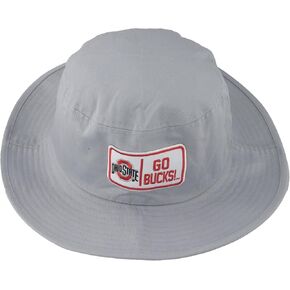 ZHATS Standard NCAA Officially Licensed Bucket Hat Patch Gray Defer