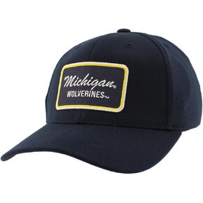 ZHATS Men's Standard NCAA Officially Licensed Fitted Hat ZH Patch Brick Team Color