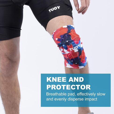 Padded Knee Pads Basketball Volleyball Football Antislip Sports Knee Brace for Adults (1Pair) in Saudi Arabia